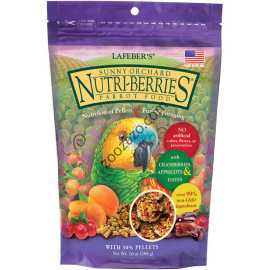 Пълноценна храна/лакомство за папагали с плодове, 284 гр. - Lafeber Sunny Orchard Nutri-Berries